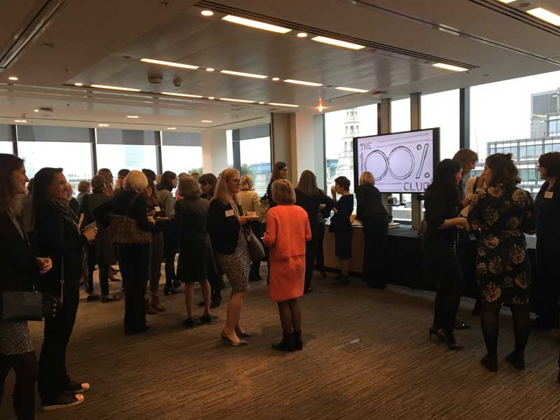 The 100% Club networking event April 2018